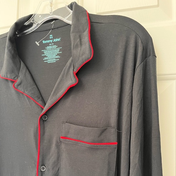 NWT Tommy John Men’s Long Sleeve Button-Down Pajama Top M - Picture 5 of 11